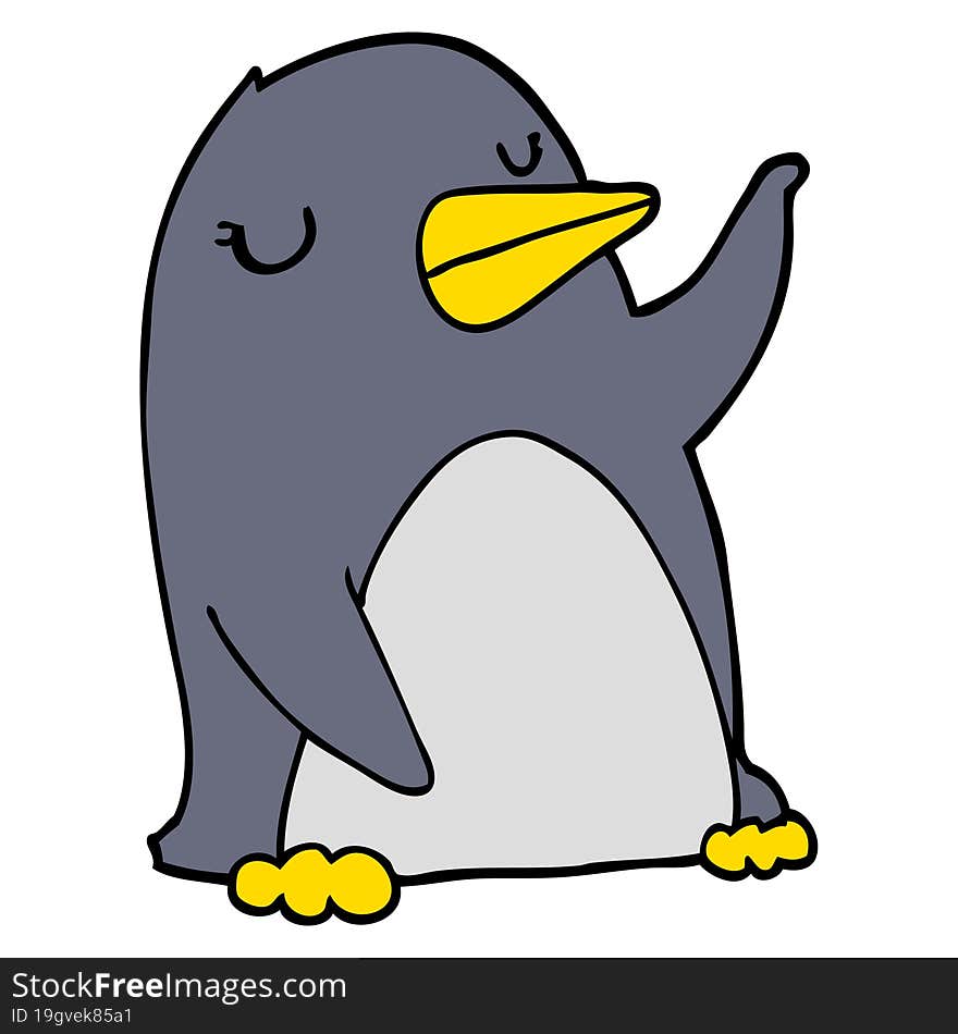 cartoon penguin