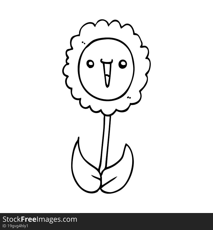 cartoon flower