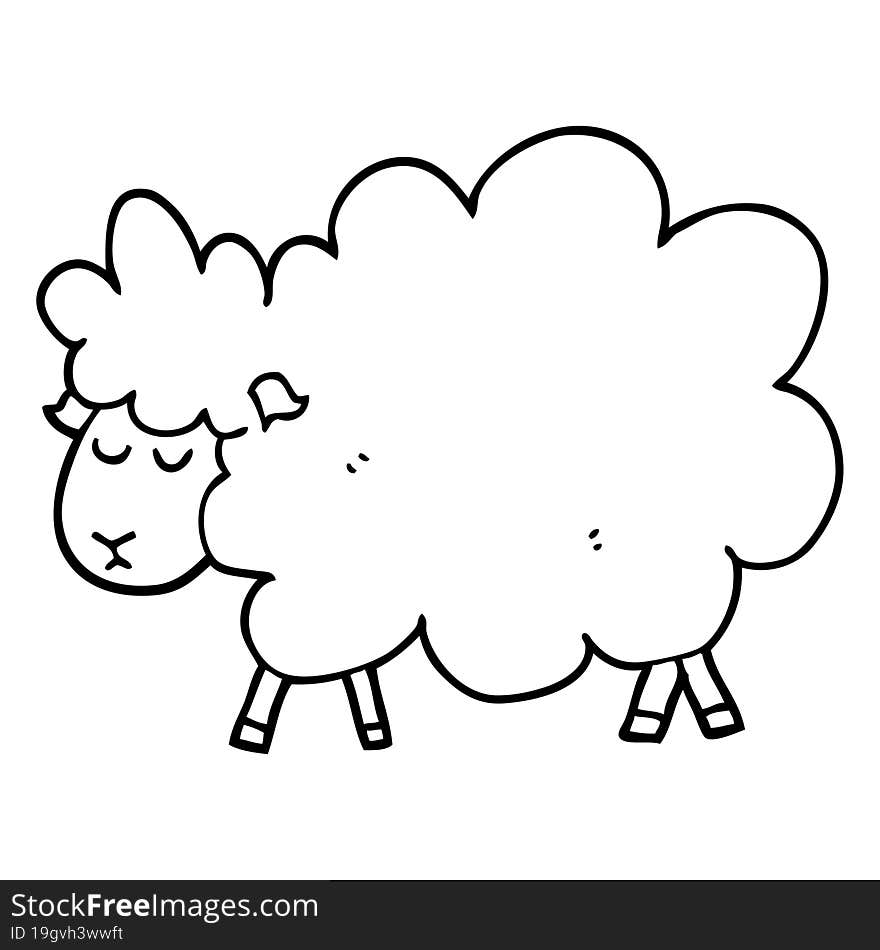 cartoon sheep