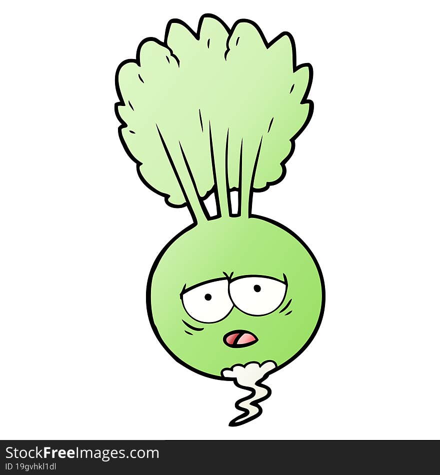 cartoon root vegetable. cartoon root vegetable