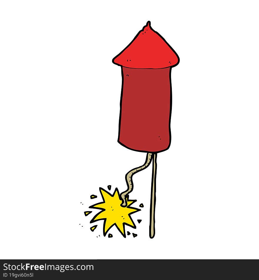 cartoon firework