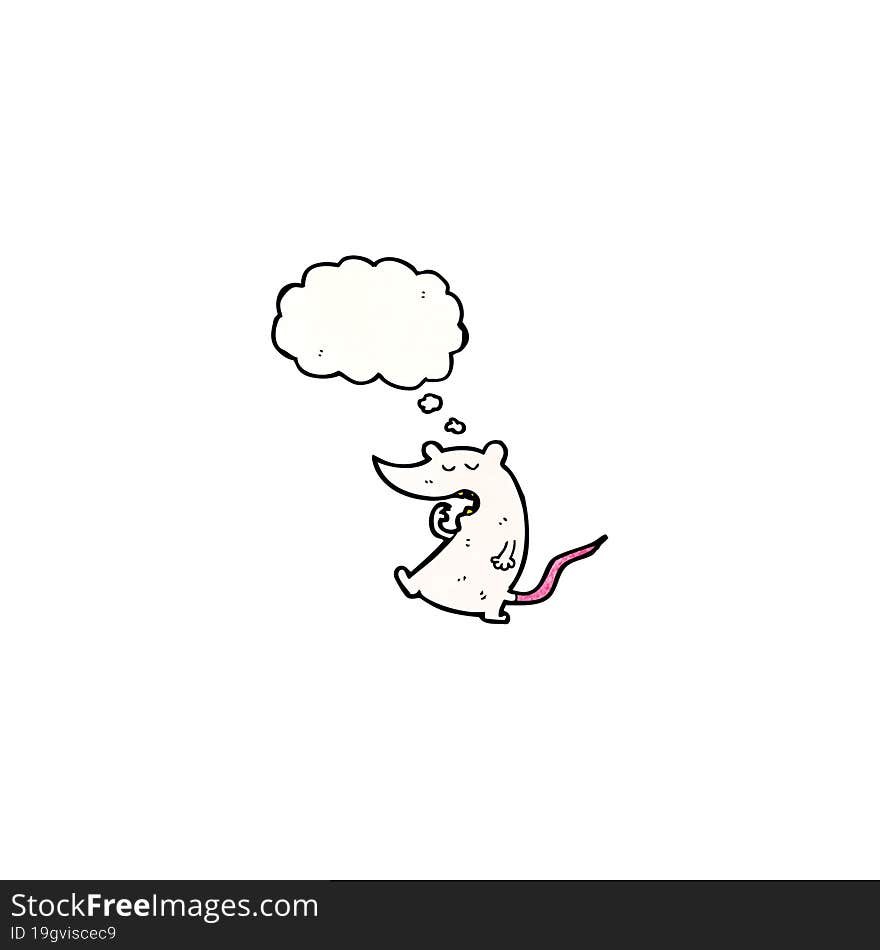 yawning mouse cartoon