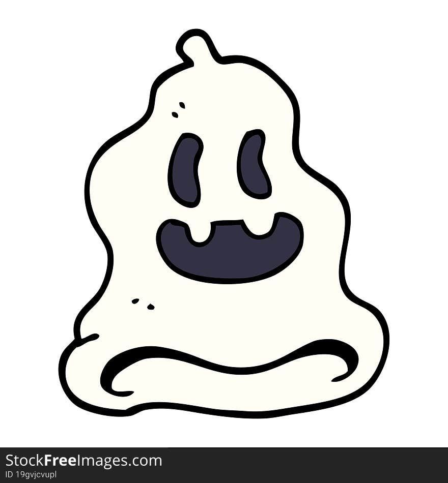 cartoon doodle spooky ghost