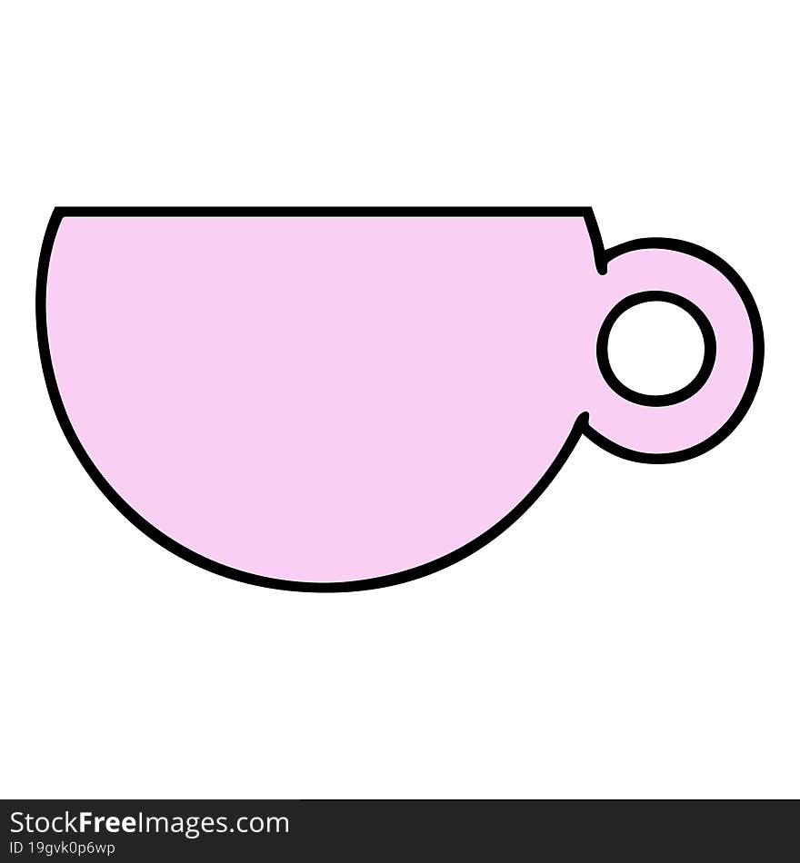 cartoon of a coffee or tea cup