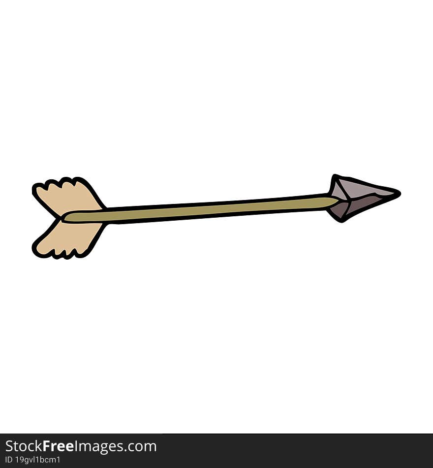 cartoon doodle arrow