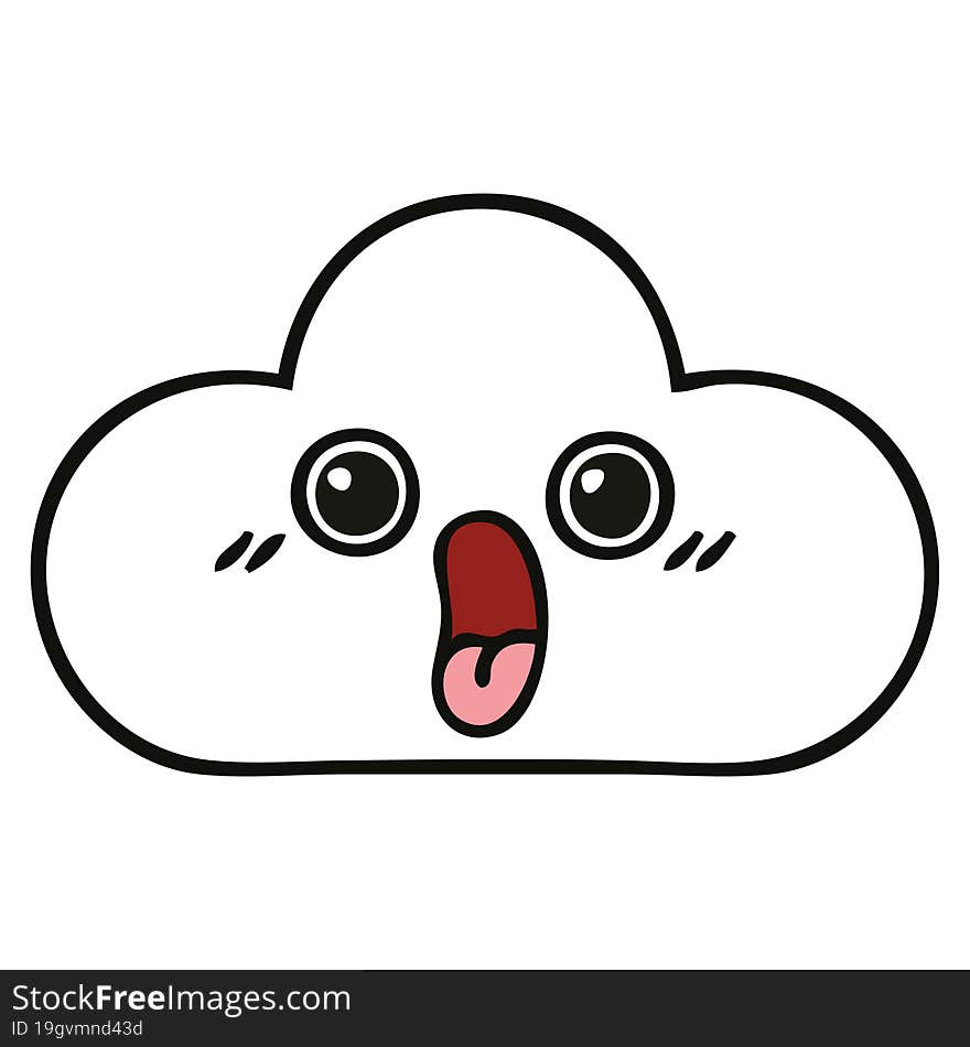 Cute Cartoon Cloud