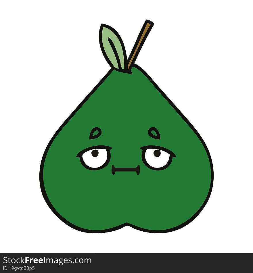 Cute Cartoon Pear