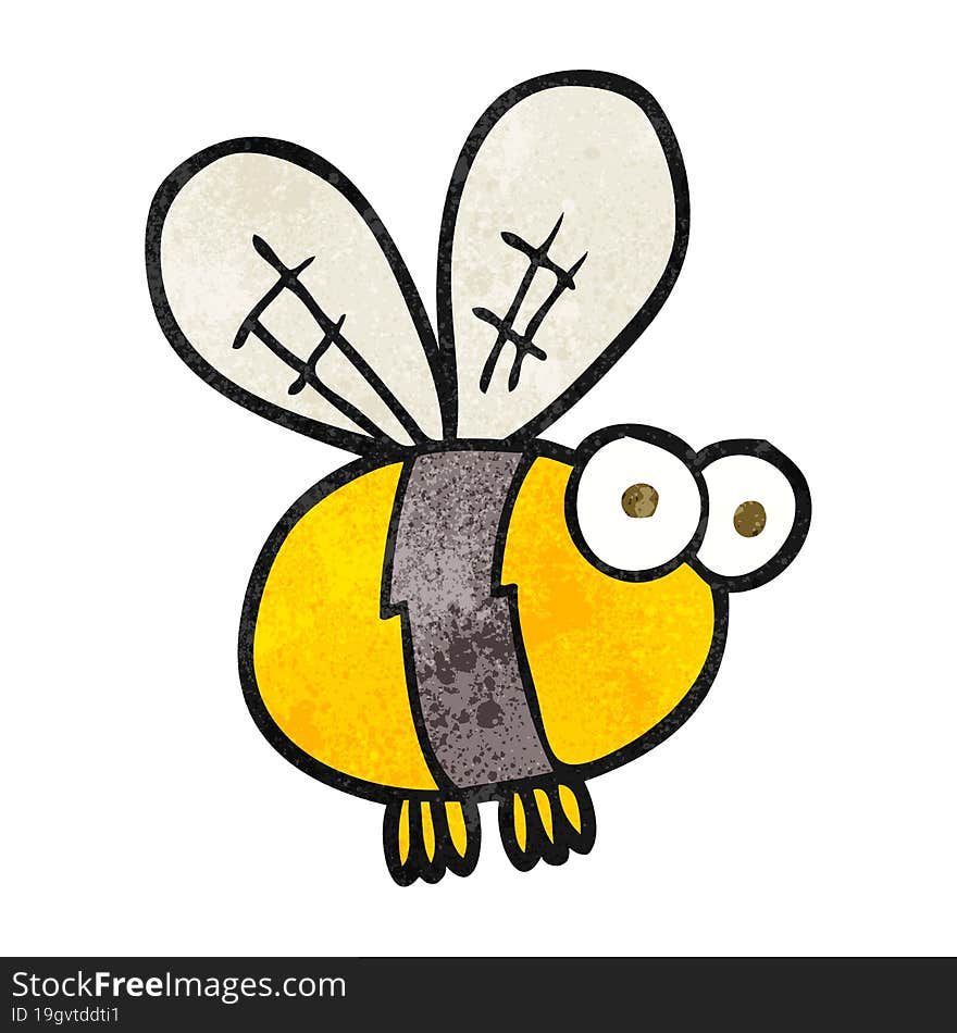 Textured Cartoon Bee