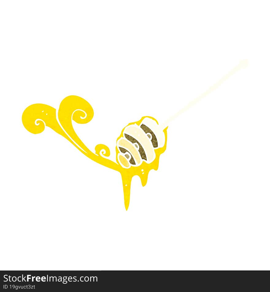 cartoon honey stick