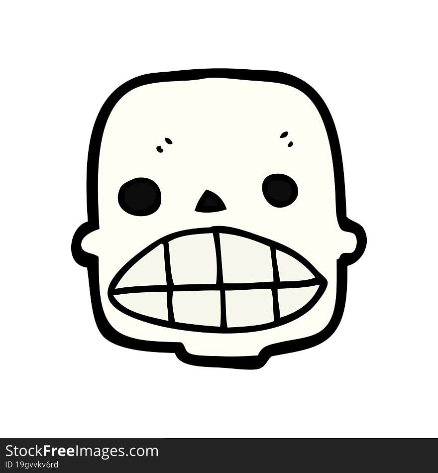 cartoon skull