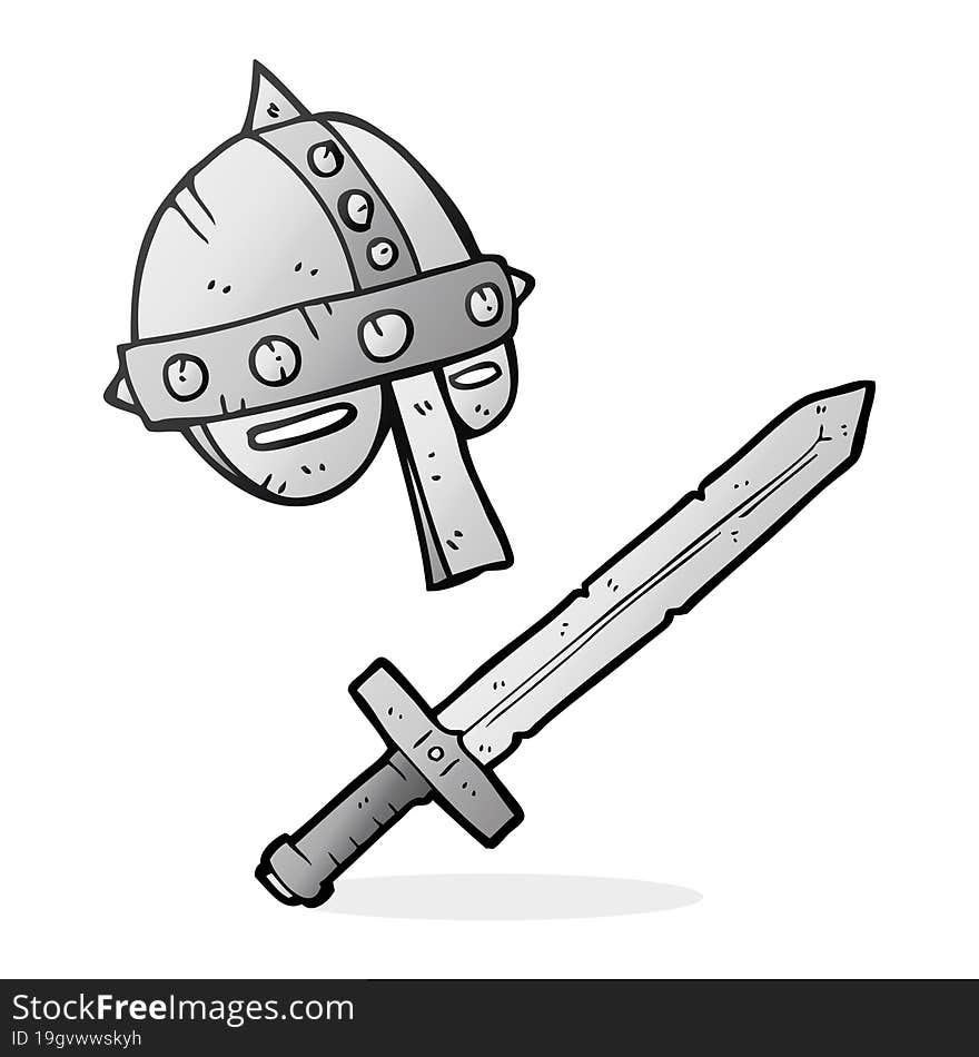 Cartoon Medieval Helmet