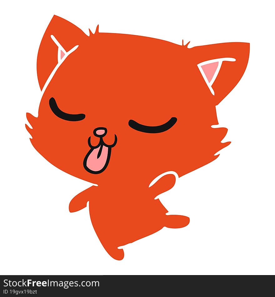 Cartoon Of Cute Kawaii Cat