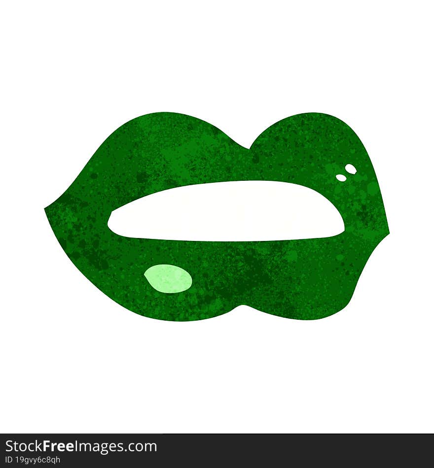 Cartoon Halloween Lips