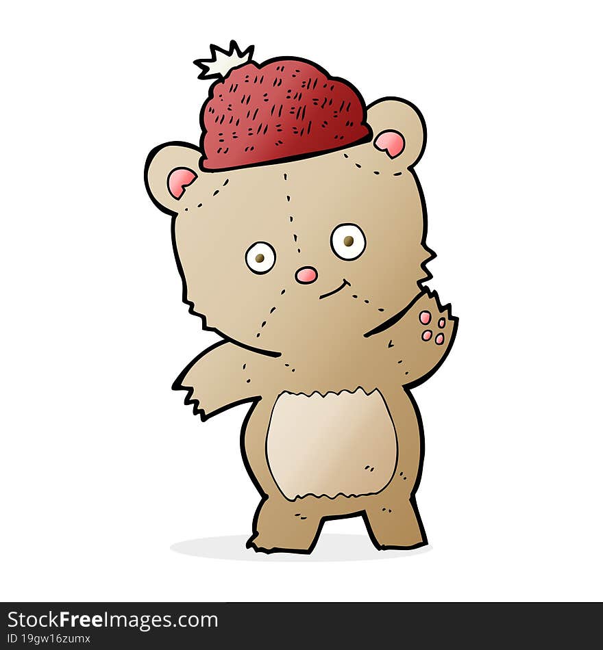 Cartoon Bear In Hat