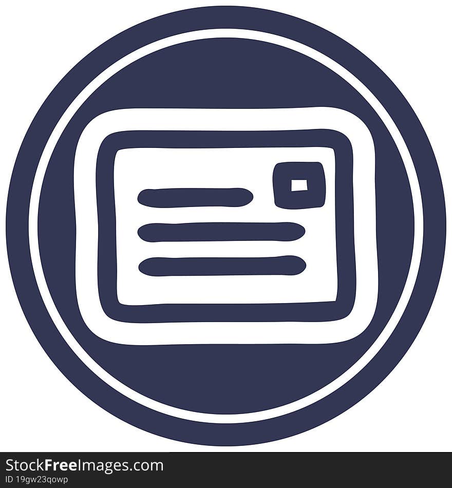 envelope letter circular icon