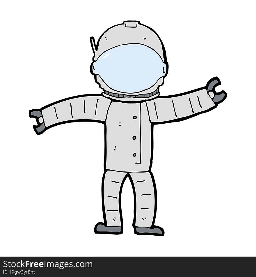 cartoon astronaut