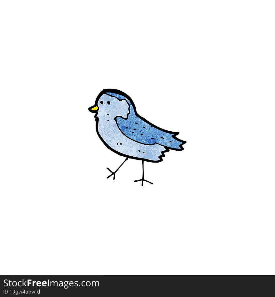 cartoon blue bird