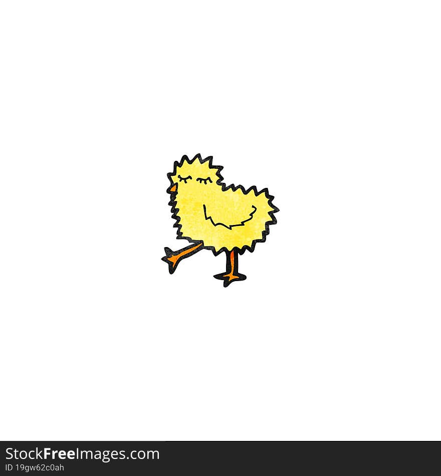 cartoon fluffy chick