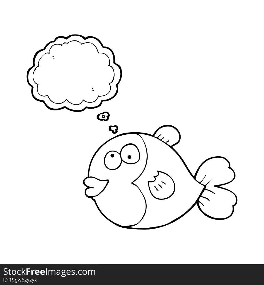 Thought Bubble Cartoon Fish