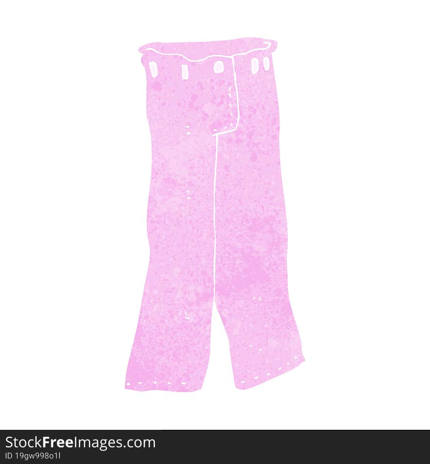 cartoon pair of pink pants