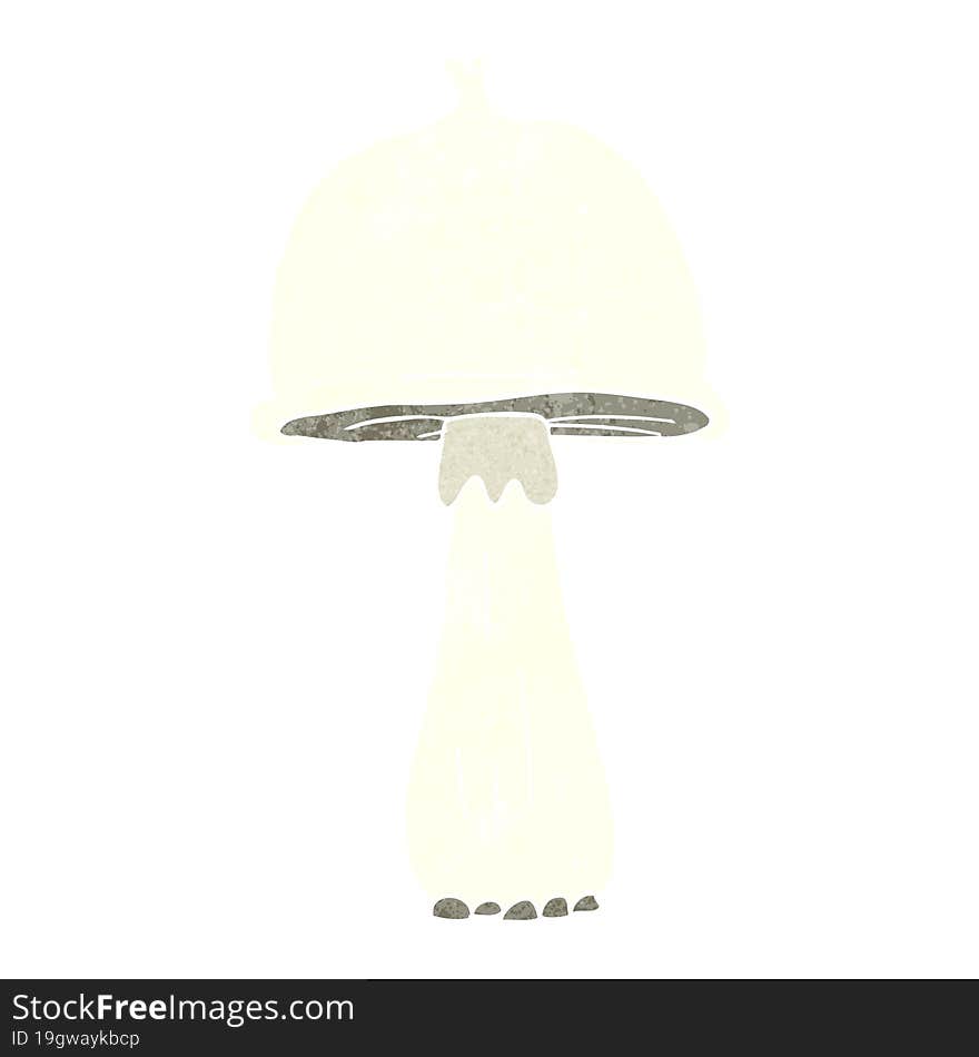 Retro Cartoon Mushroom