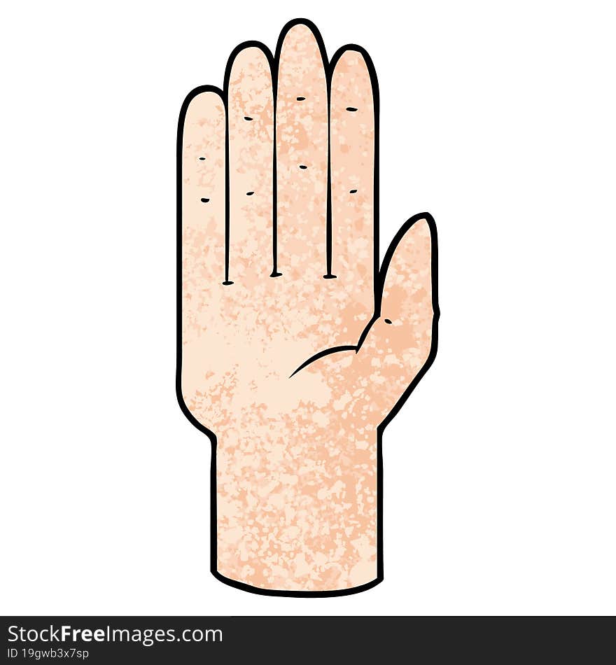 cartoon hand. cartoon hand