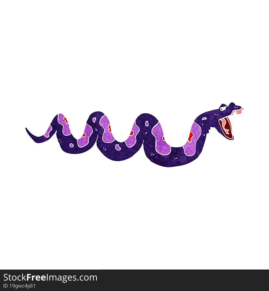 cartoon poisonous snake