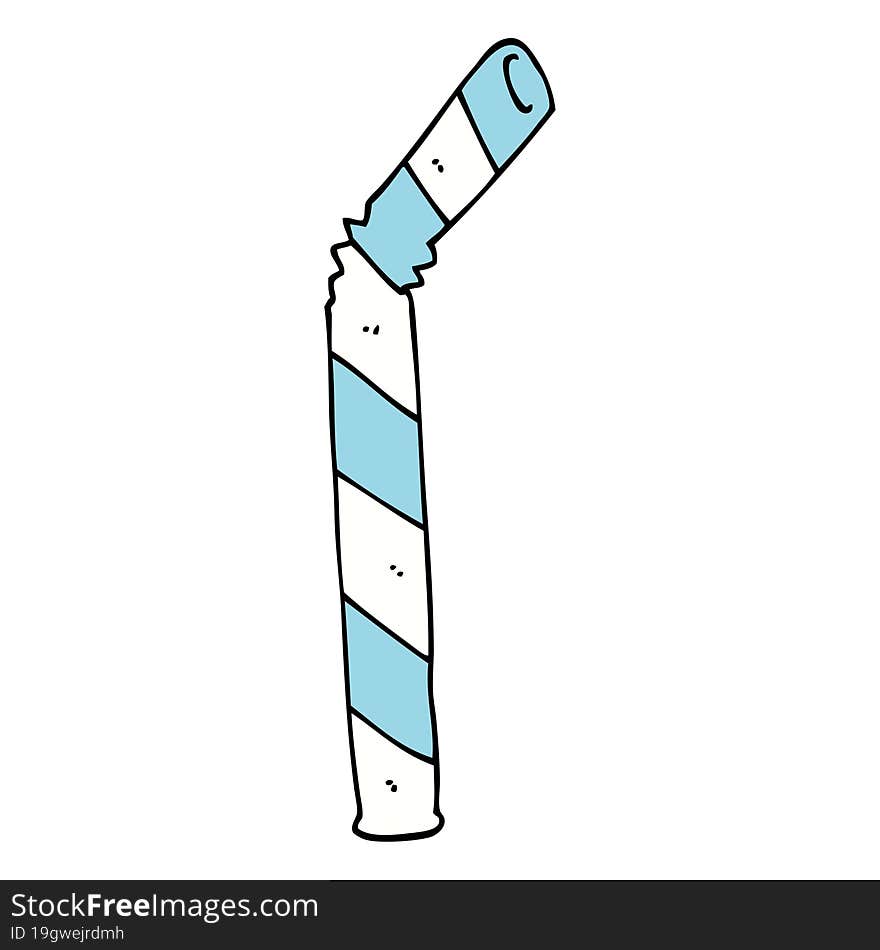 cartoon straw