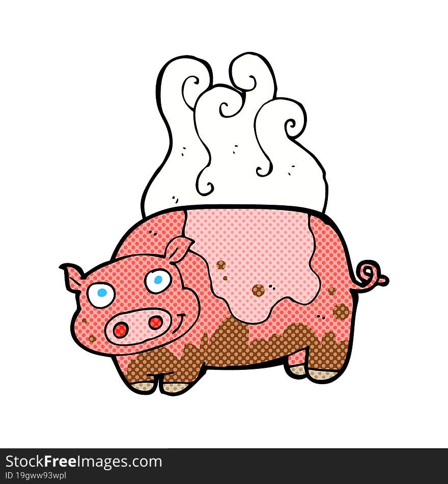 Cartoon Muddy Pig