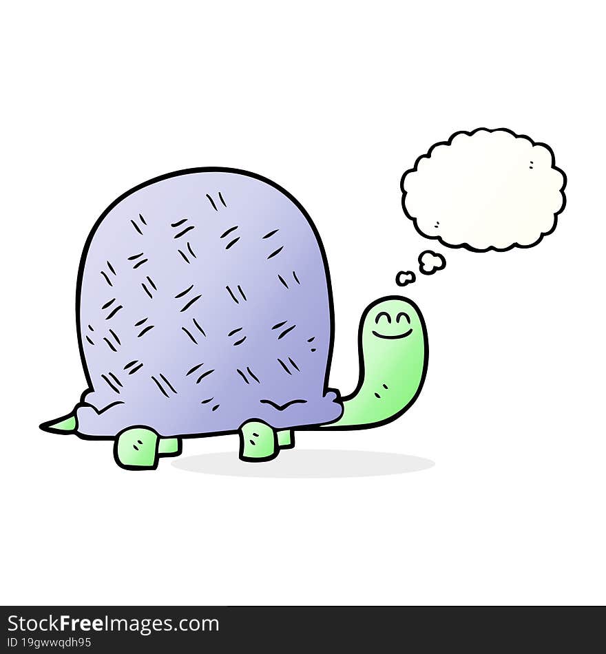 thought bubble cartoon turtle