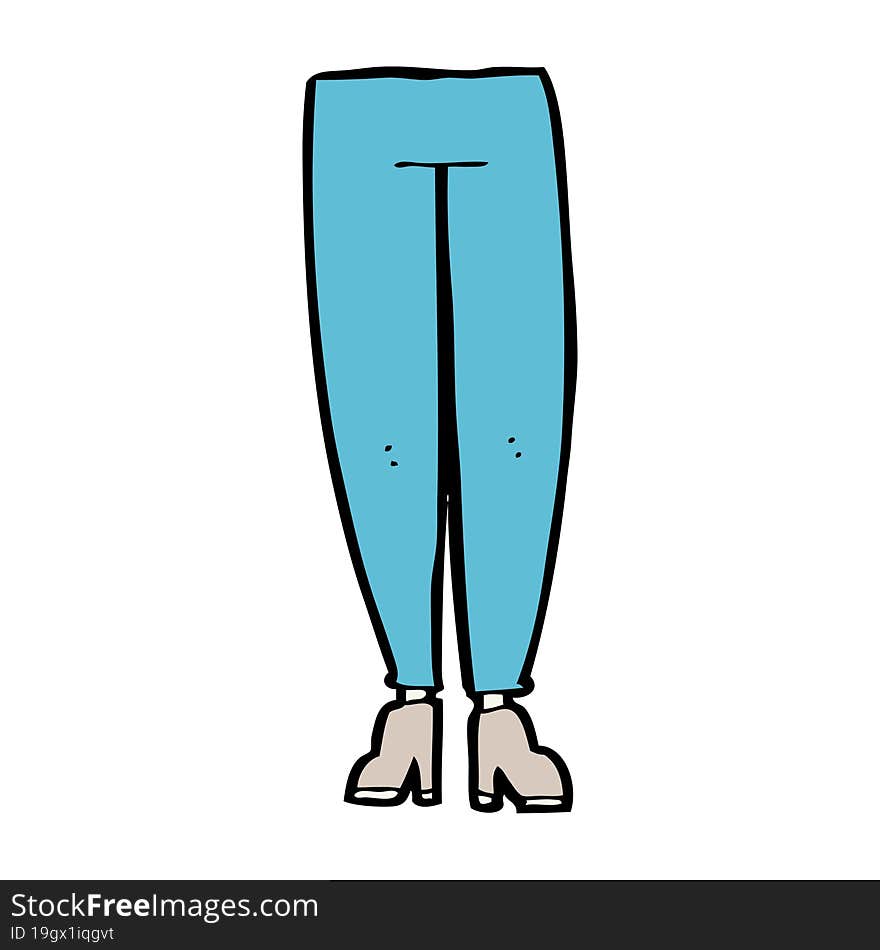 Cartoon Female Legs