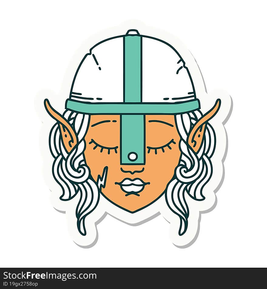 Elf Character Sticker