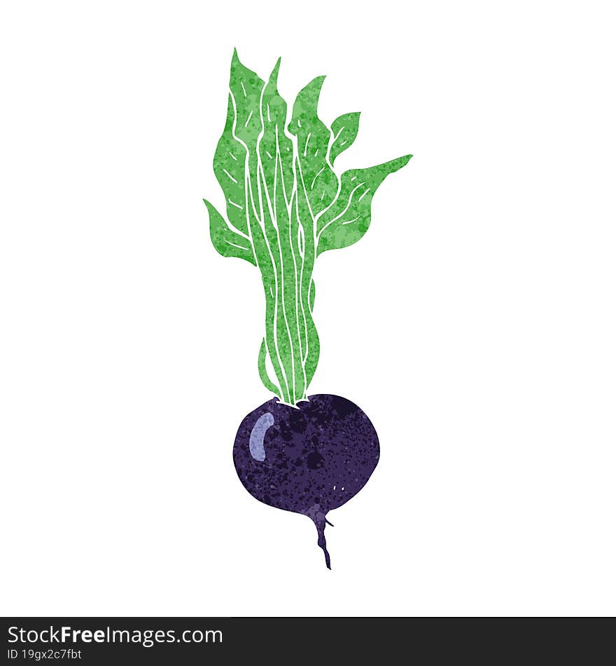 retro cartoon beetroot