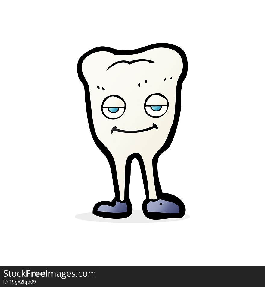 cartoon happy tooth