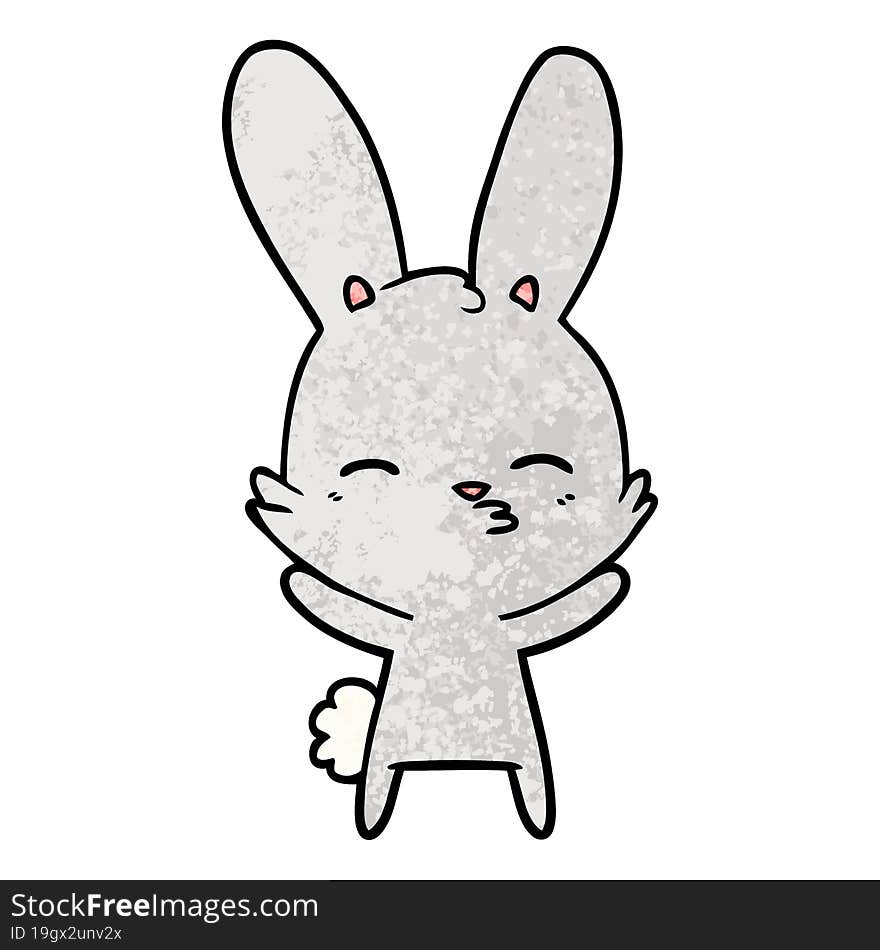 curious bunny cartoon. curious bunny cartoon