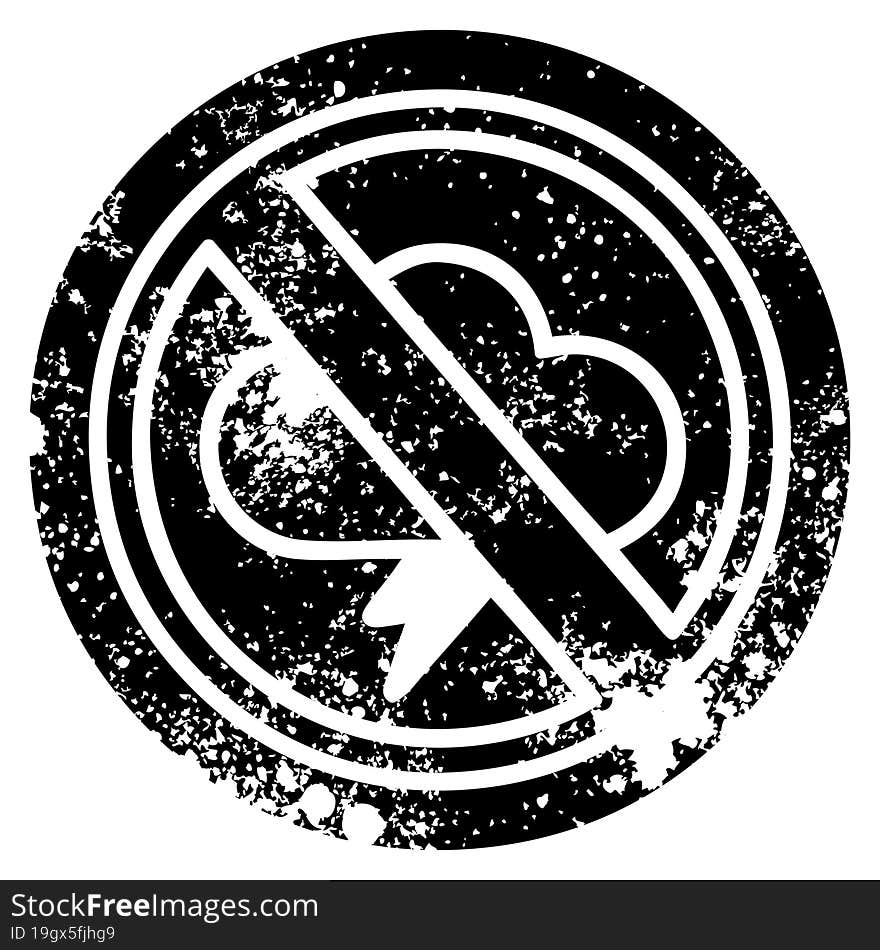 No Storms Distressed Icon