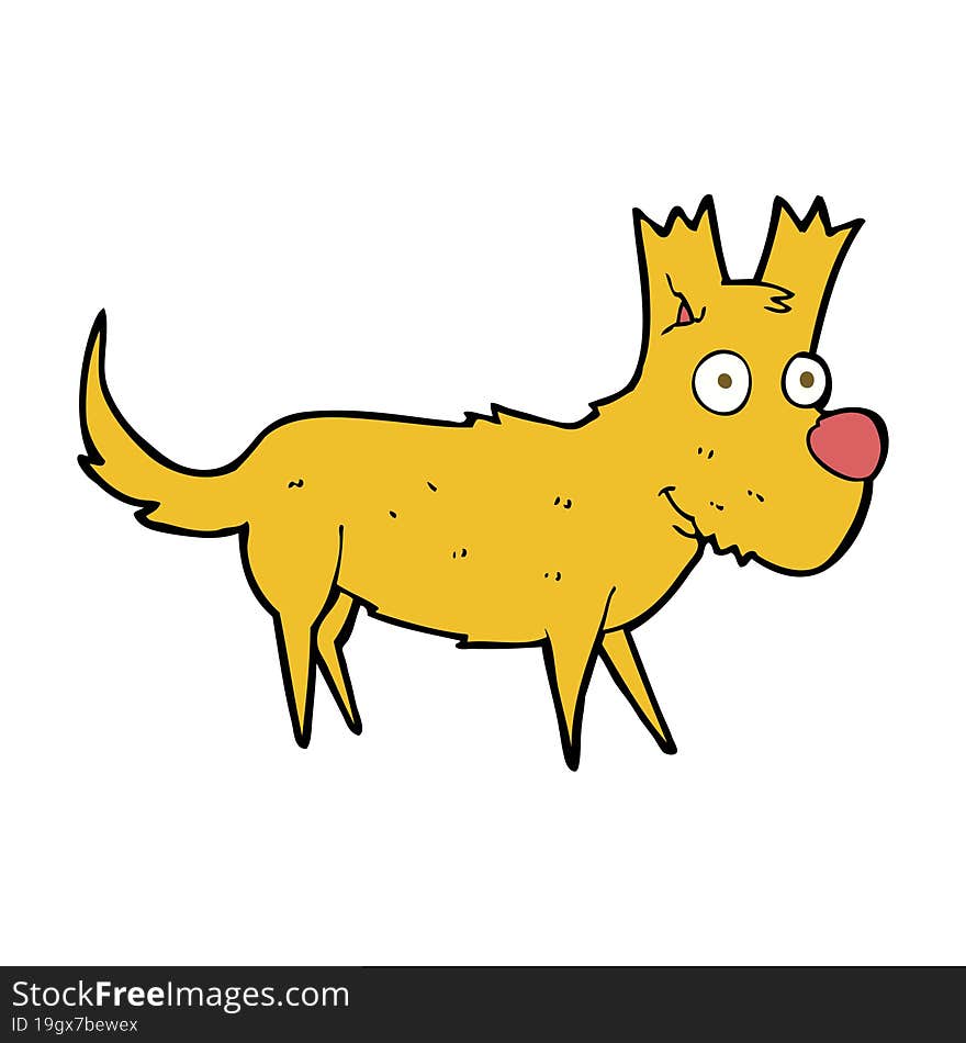 cartoon cute little dog