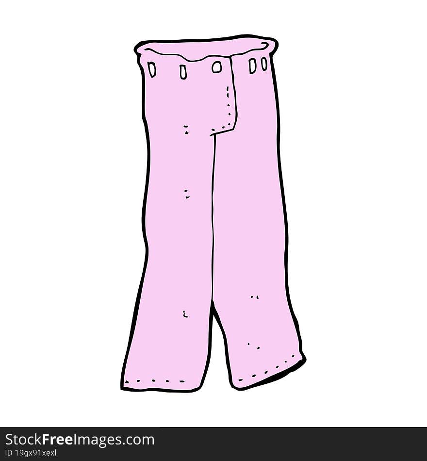 cartoon pair of pink pants