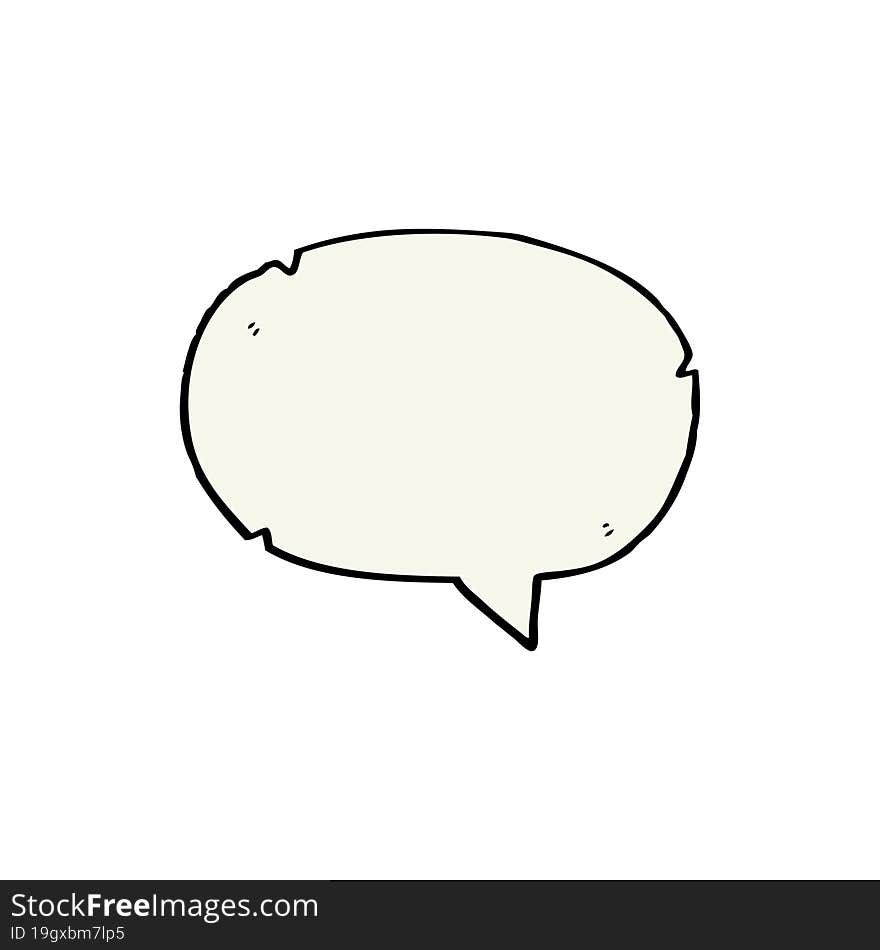 Cartoon Speech Balloon