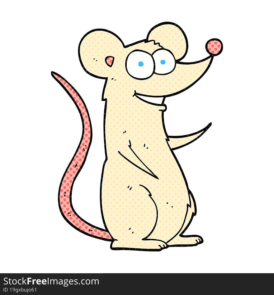 cartoon happy mouse