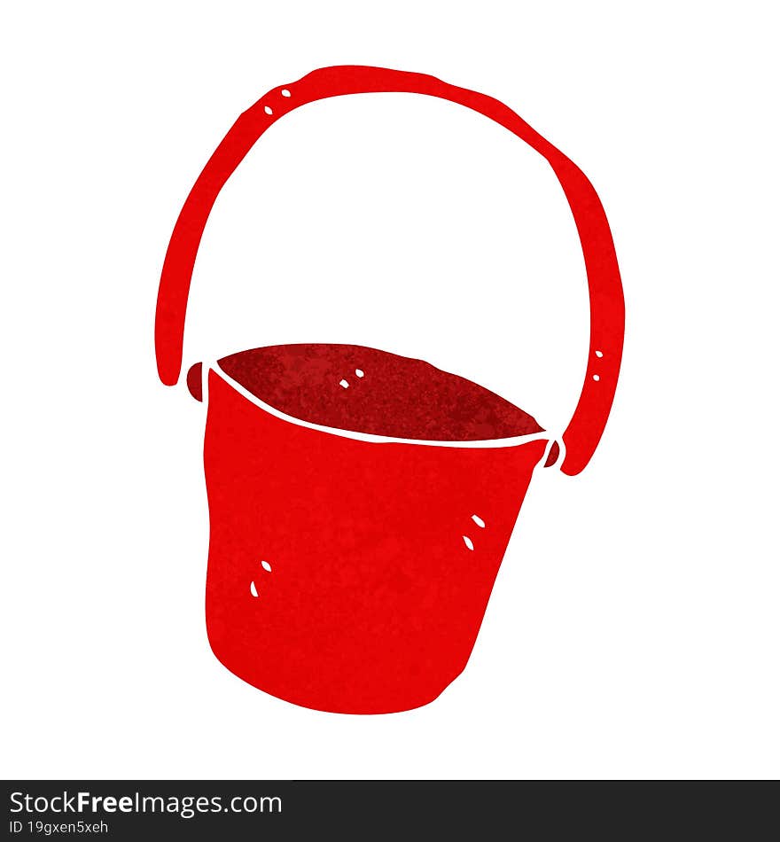 cartoon bucket