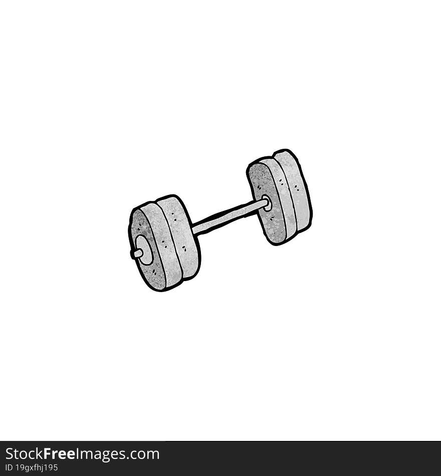 cartoon barbell