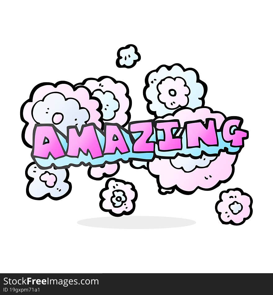 cartoon amazing word