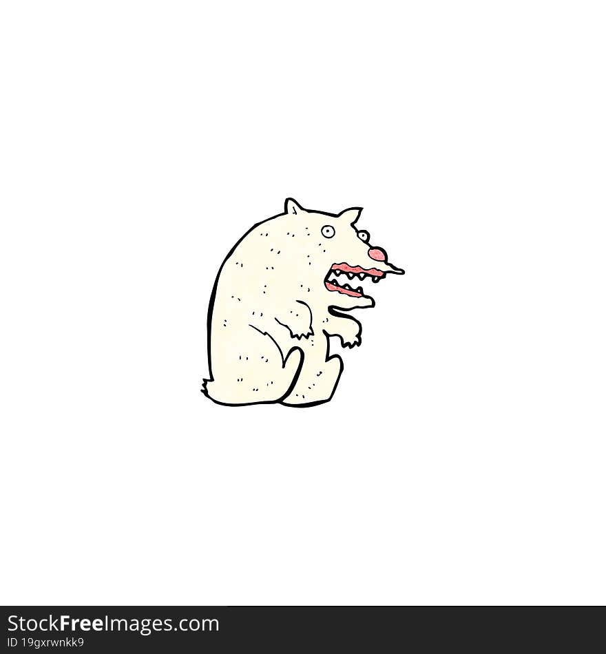 cartoon polar bear