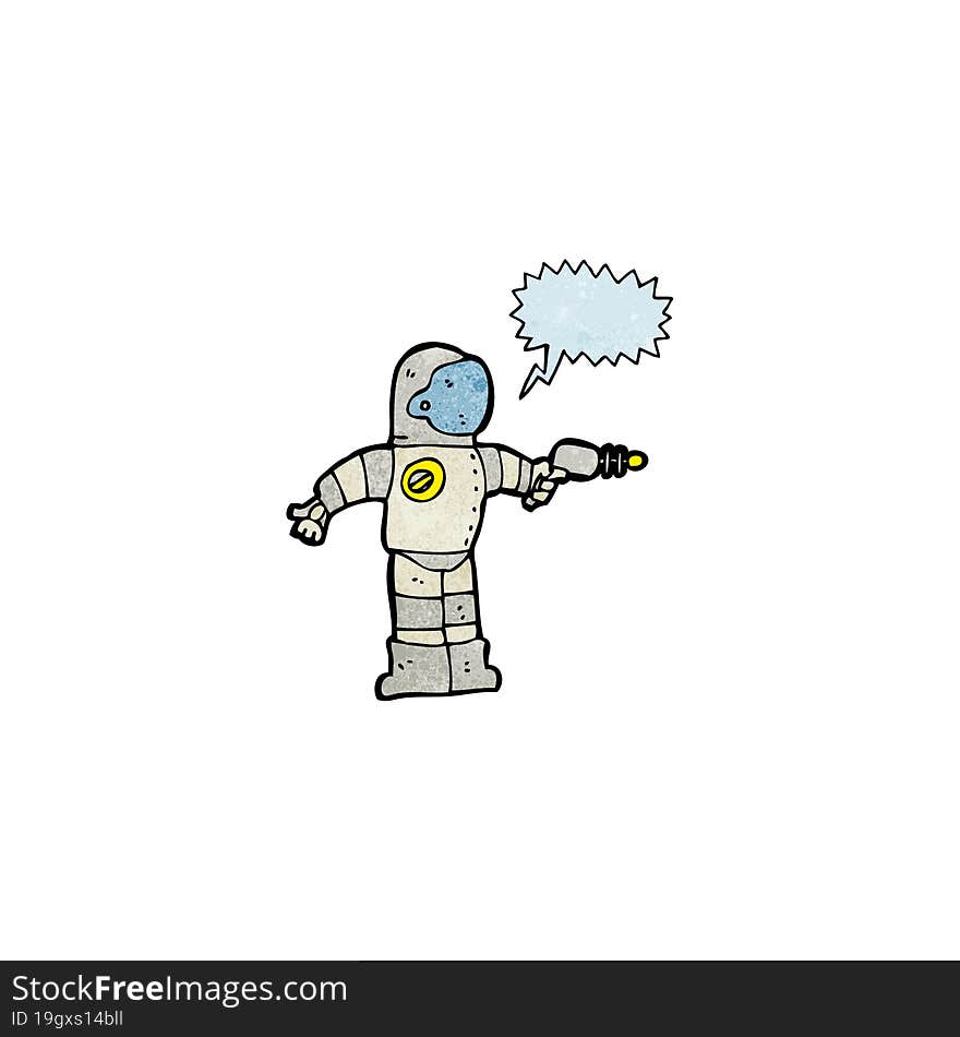 cartoon astronaut