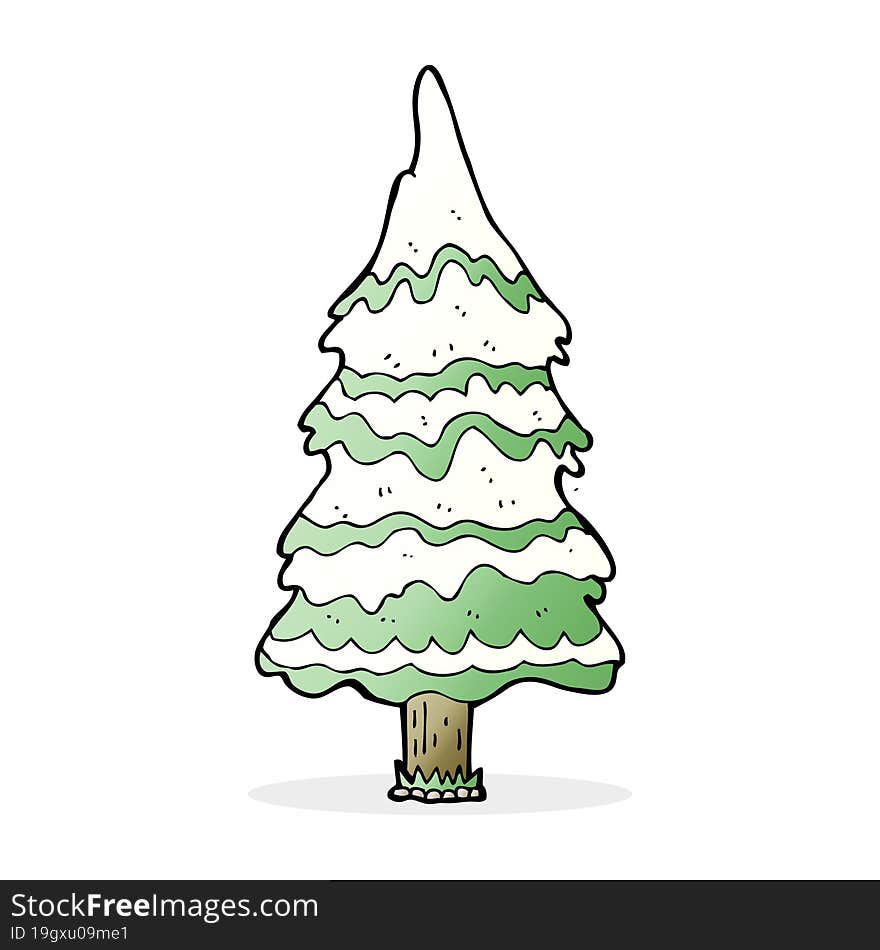 cartoon christmas tree