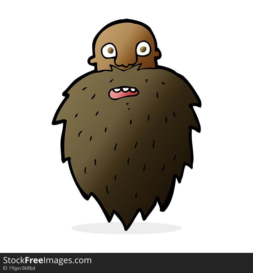 cartoon bearded man