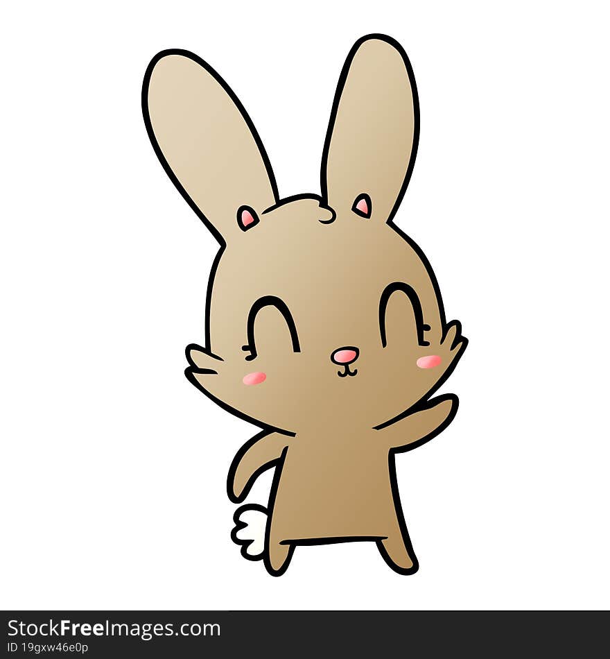 cute cartoon rabbit. cute cartoon rabbit