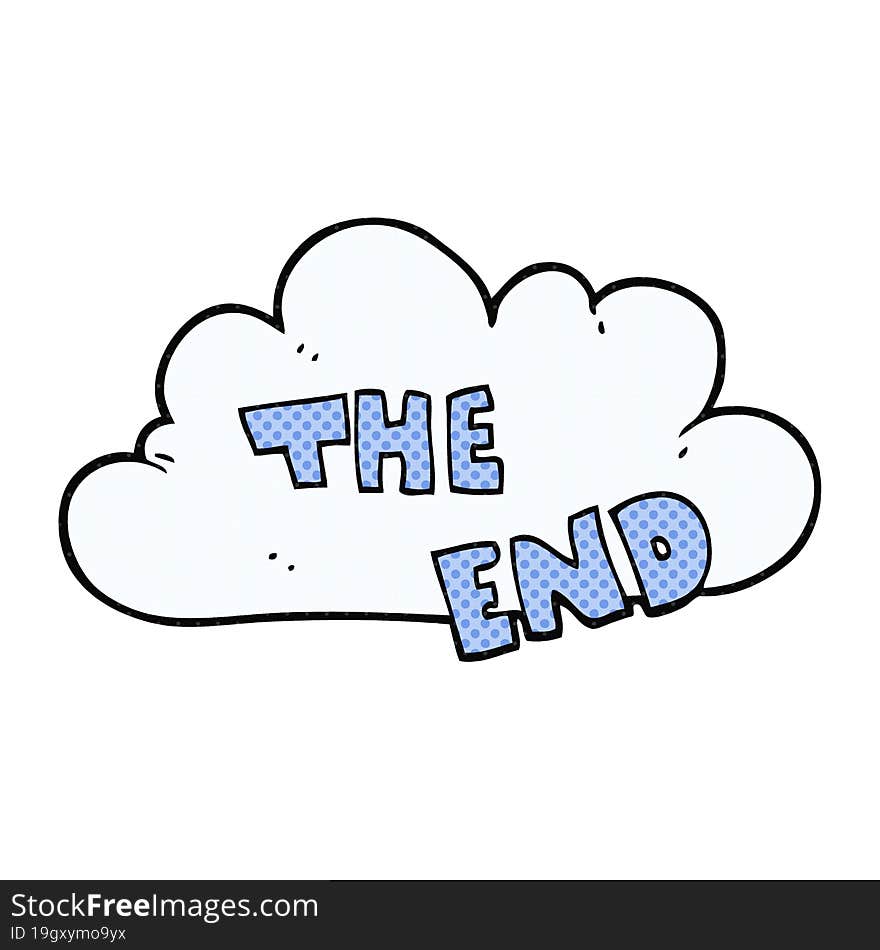 cartoon The End symbol