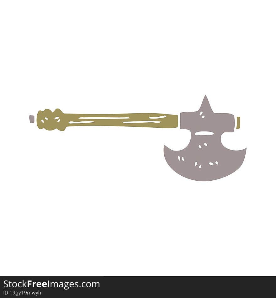 cartoon doodle medieval axe